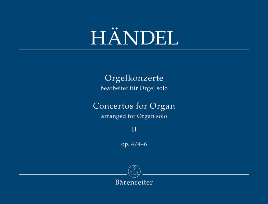 Organ Concertos, Op.4 (4-6) für Orgelmanualiter oder Cembalo