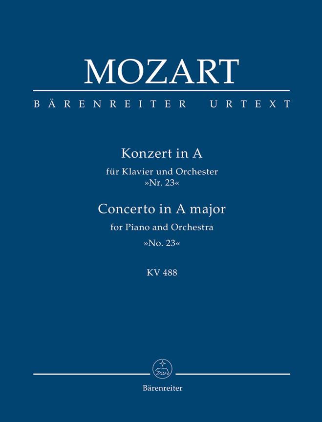 Concerto No.23 A major, KV.488 (Taschenpartitur)