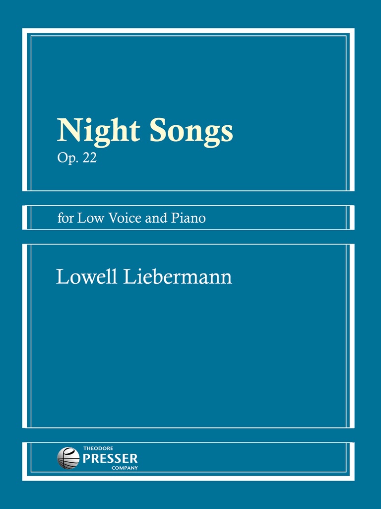 Night songs, Op.22 (Low voice)