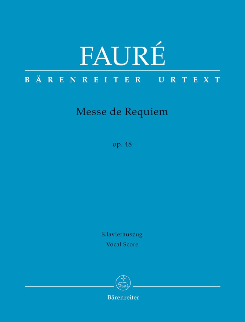 Requiem, Op.48 (Version of 1900) (Vocal score)