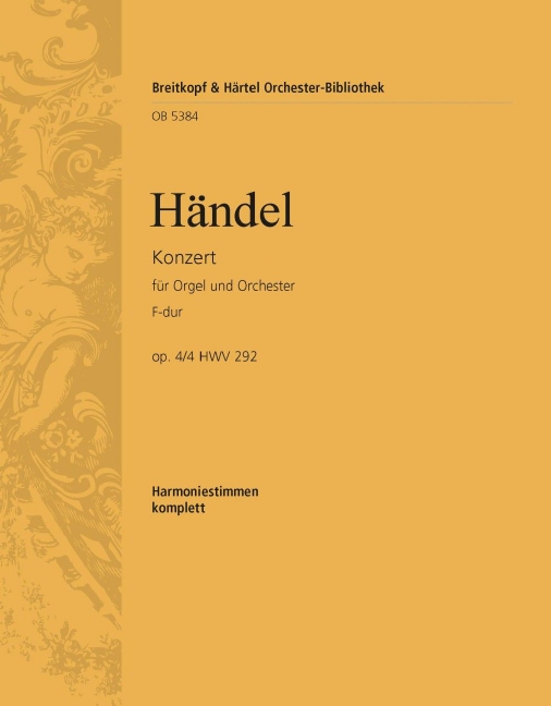 Organ Concerto (No. 4) in F major, Op.4/4 HWV 292 (Wind parts)