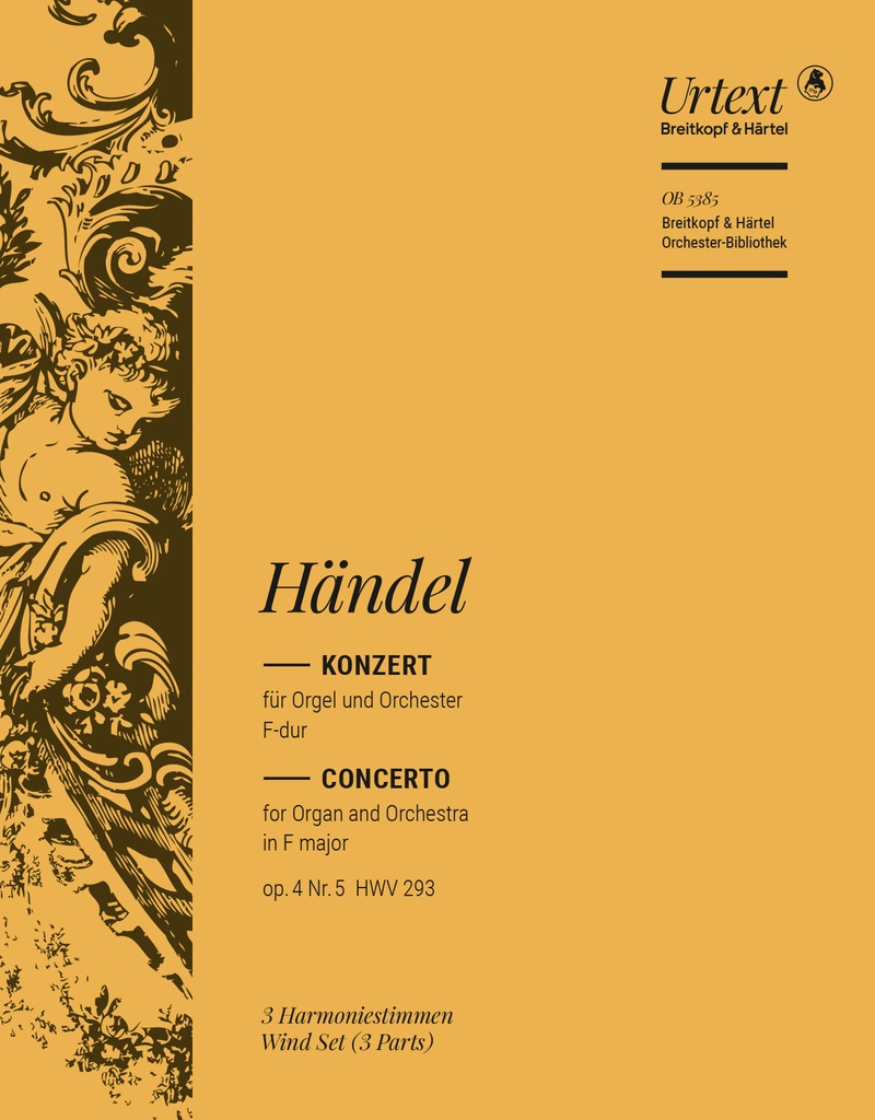 Organ Concerto (No. 5) in F major, Op.4/5 HWV 293 (Wind parts)