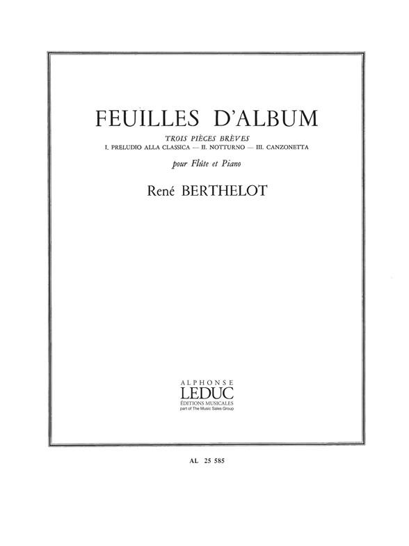 Feuilles d'album (3 Pièces brèves)