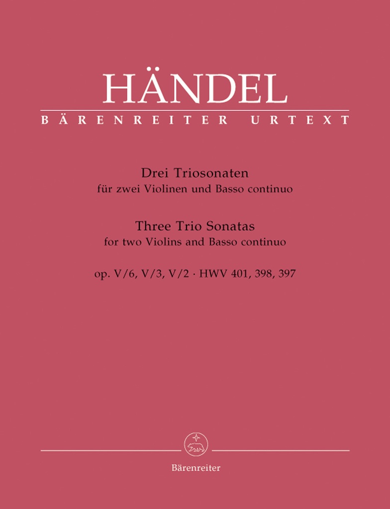 Drei Triosonaten, Op.5, HWV.397, HWV.398, HWV.401