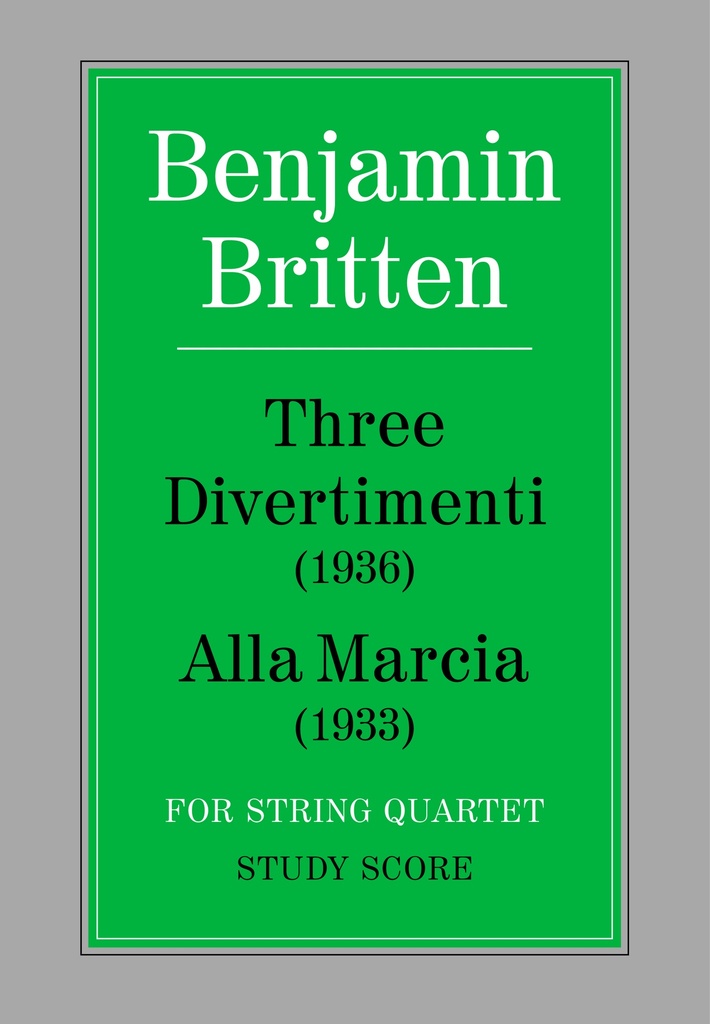 3 Divertimenti and Alla Marcia (Score)