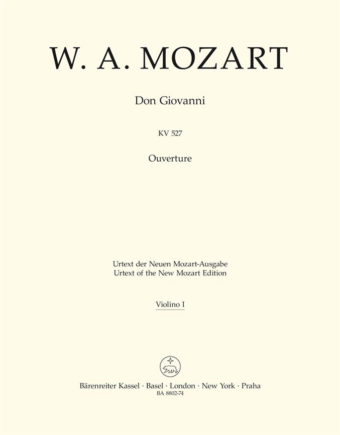 Ouvertüre zu Don Giovanni, KV.527 (Violin 1 part)