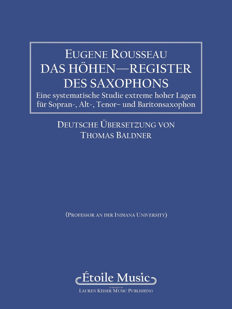 Saxophone High Tones (Deutsch)