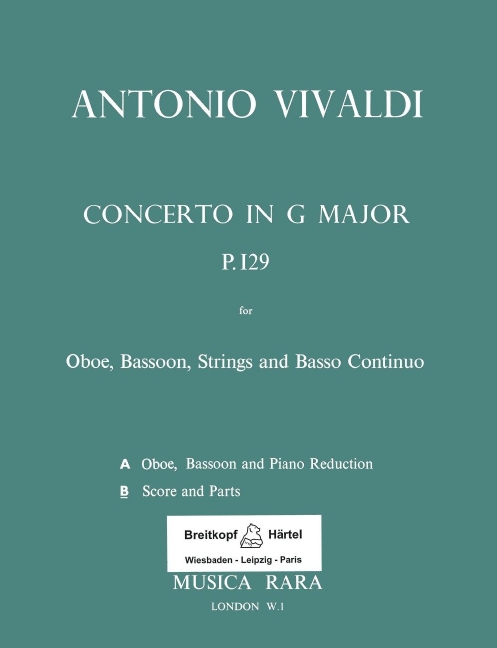 Concerto in G major, RV.545 (Score and parts)