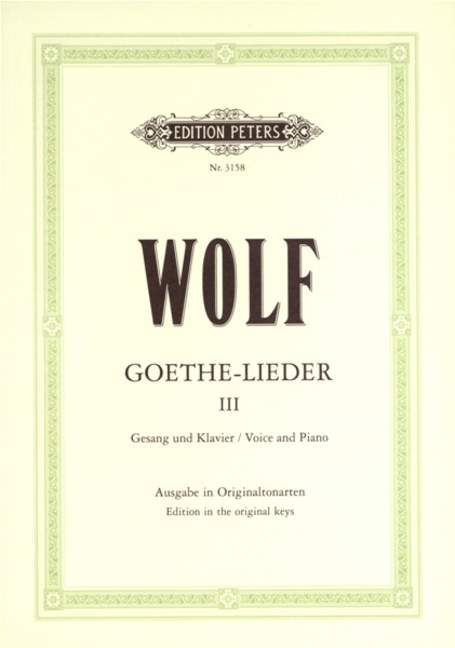 Goethe-Lieder - Band 3 (Original edition)