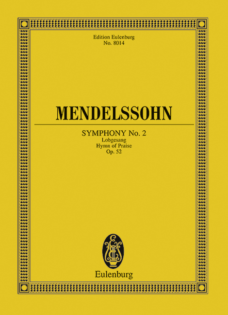 Symphony Nr.2, in B-Dur, Op.52 - Lobgesang (Study score)