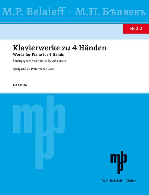 Klavierstücke zu 4 Händen - Band 2