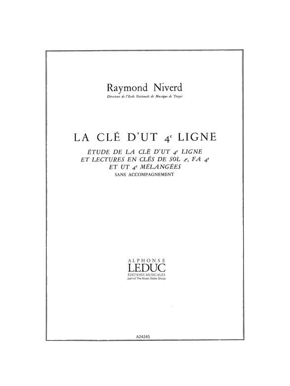 Le clé d'ut 4ième ligne