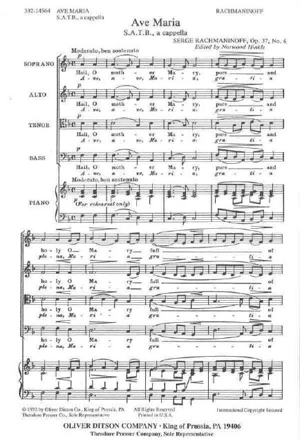 Ave Maria (SATB)