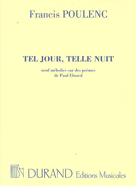 Tel jour, telle nuit (Medium voice)