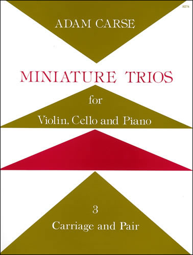 Miniature trios: Carriage and Pair