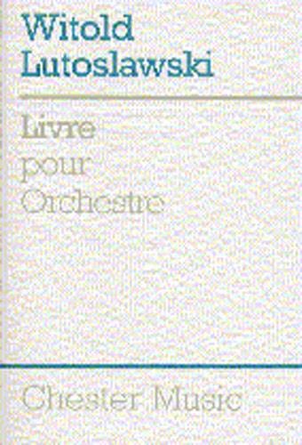 Livre pour Orchestre (Study score)