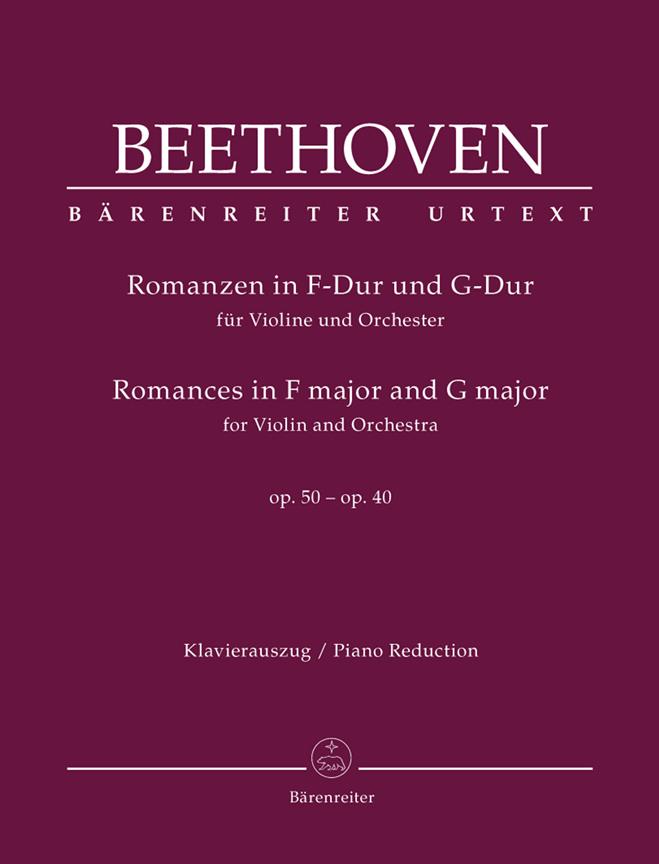 Romances in F major and G major for Violin and Orchestra, Op.50, 40 (Piano reduction)