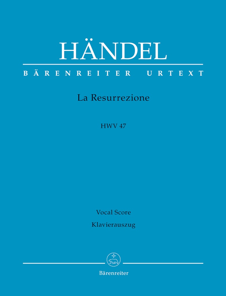 La Resurrezione, HWV.47 (Vocal score)