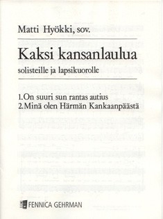 Kaksi Kansanlaulua (Two folksongs)