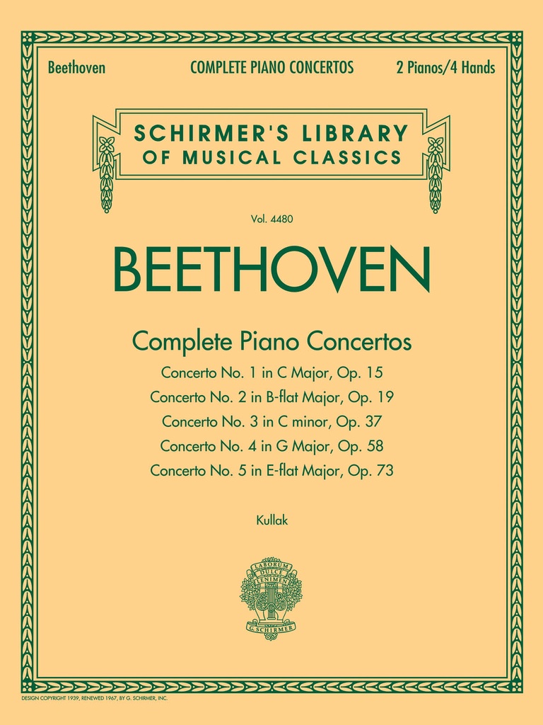 Complete Piano Concertos (2 pianos, 4 hands)