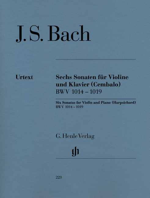 6 Sonatas for Violin and Piano (Harpsichord), BWV.1014-1019