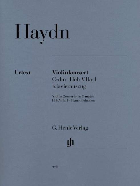 Concerto for Violin and Orchestra C major Hob. VIIa:1 (Piano reduction)