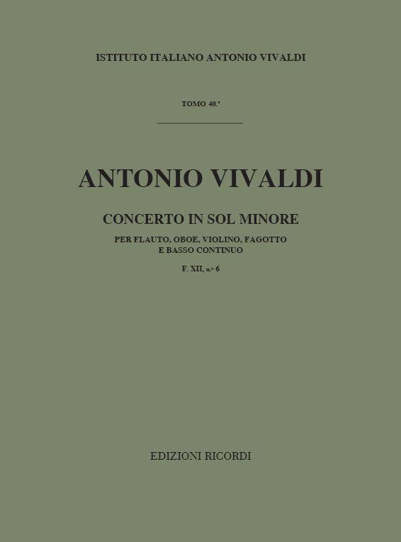 Concerto in g, RV.105 F.XII/6 (Full score)