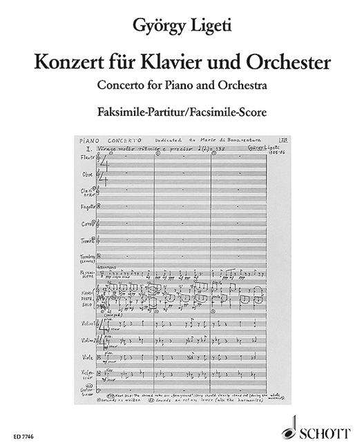 Concerto for piano and orchestra (Facsimile)