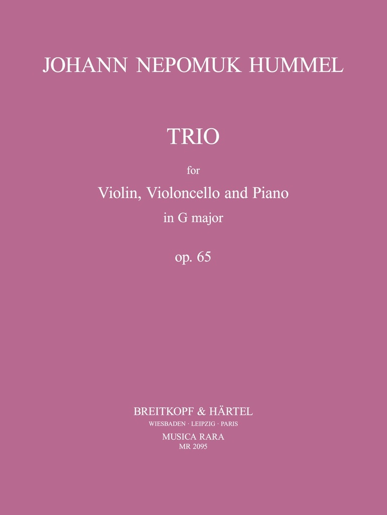 Piano Trio in G major, Op.65