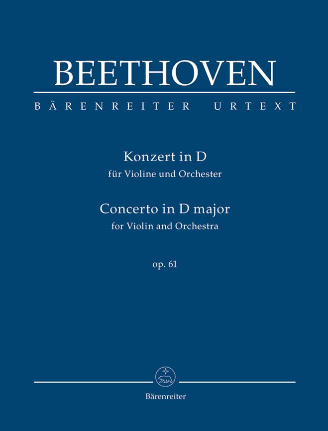 Concerto in D, Op.61 (Study score)