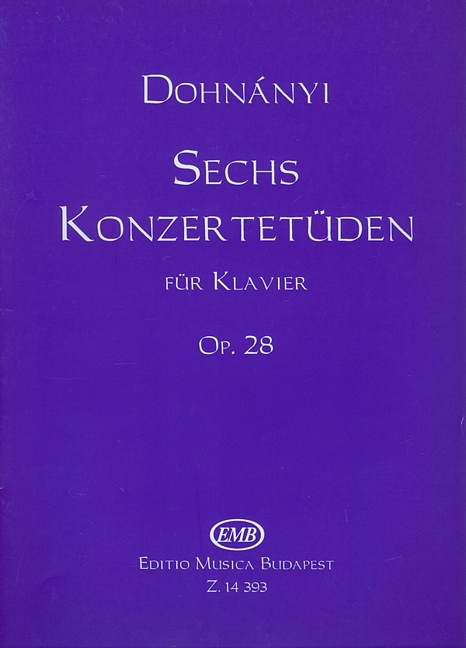 6 Konzertetüden für Klavier, Op.28