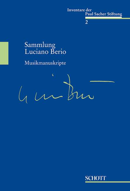 Musikmanuskripte (Sammlung Luciano Berio)