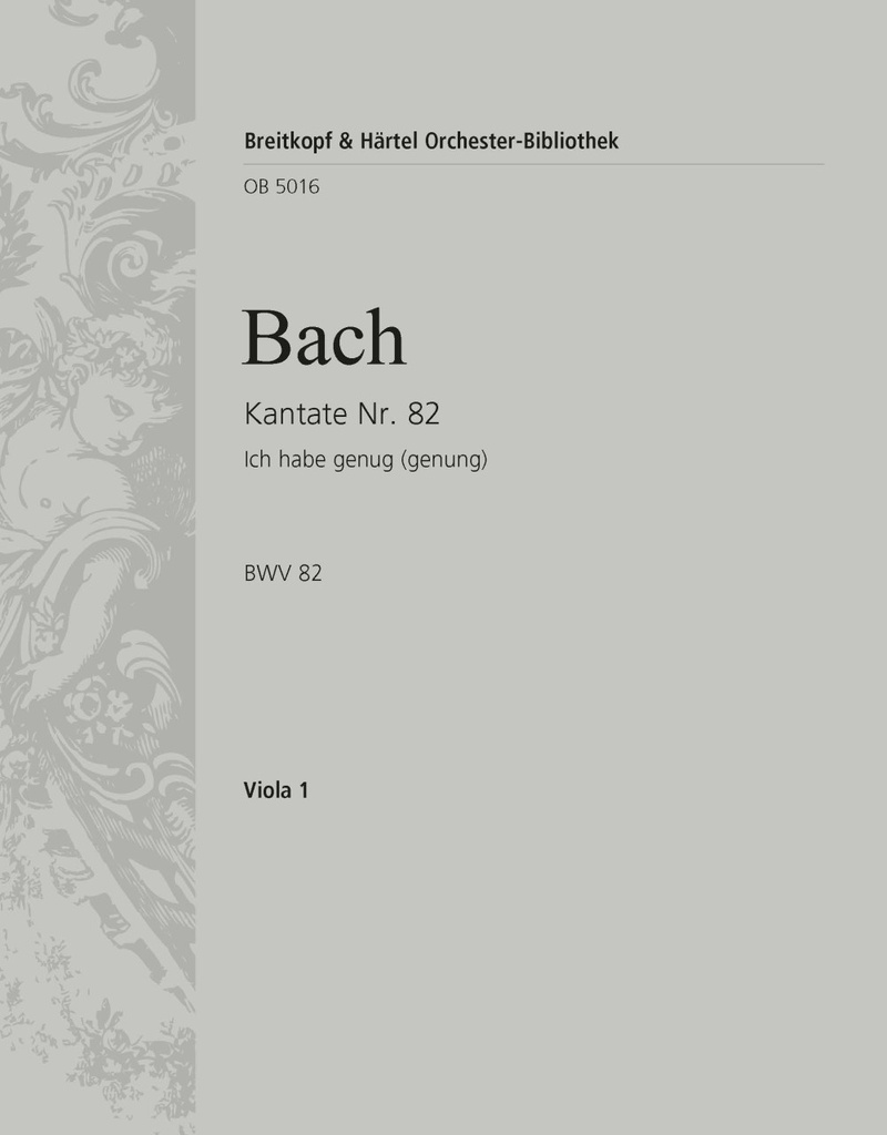 Cantata, BWV.82 It is enough (Viola)