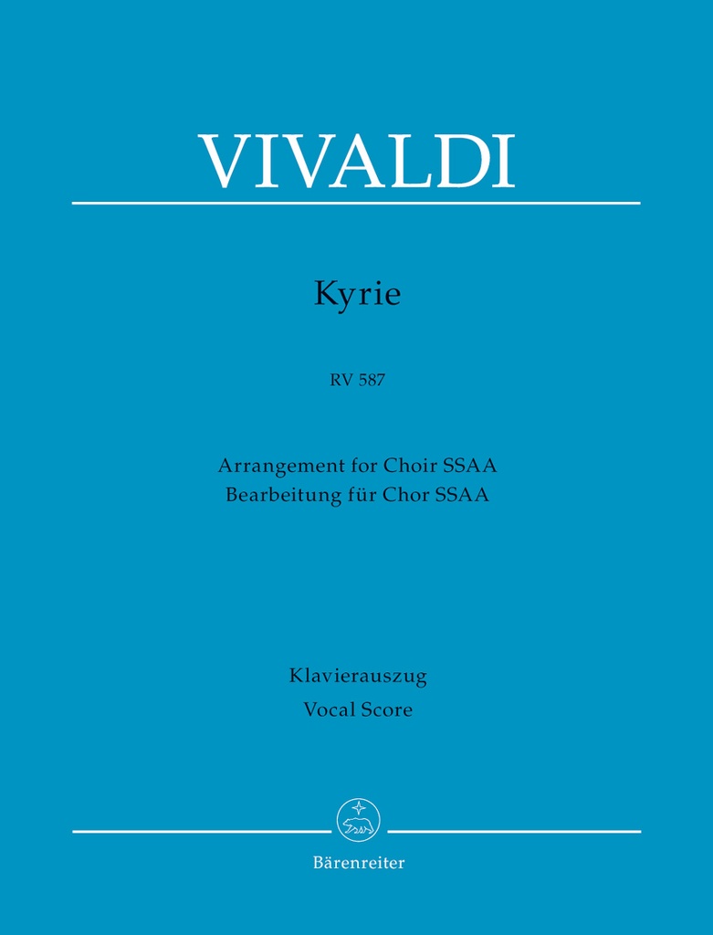 Kyrie, RV.587 (Vocal score)