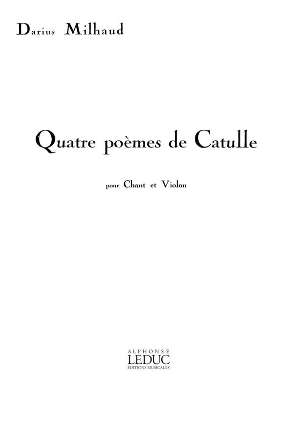 4 Poèmes de Catulle