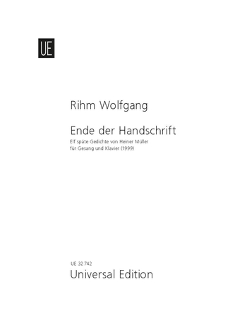 Ende der Handschrift