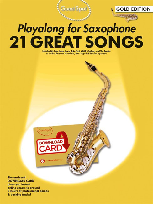 Guest Spot: 21 Great Songs (Playalong for alto sax - Gold)