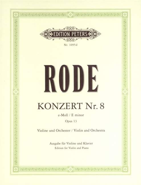 Violin Konzert No.8 in e-moll, Op.13