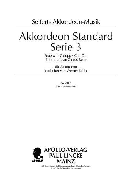 Akkordeon standard serie - Vol.3