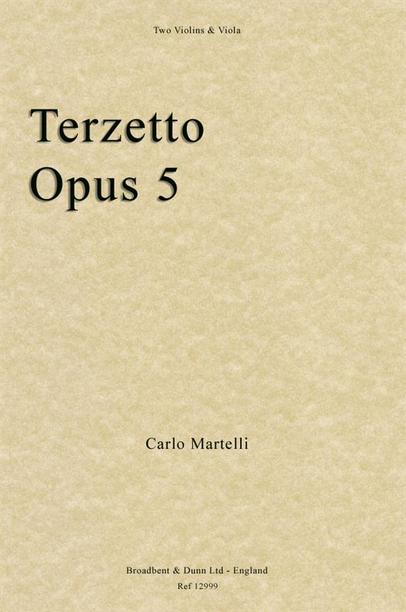 Terzetto for 2 violins and viola, Op.5