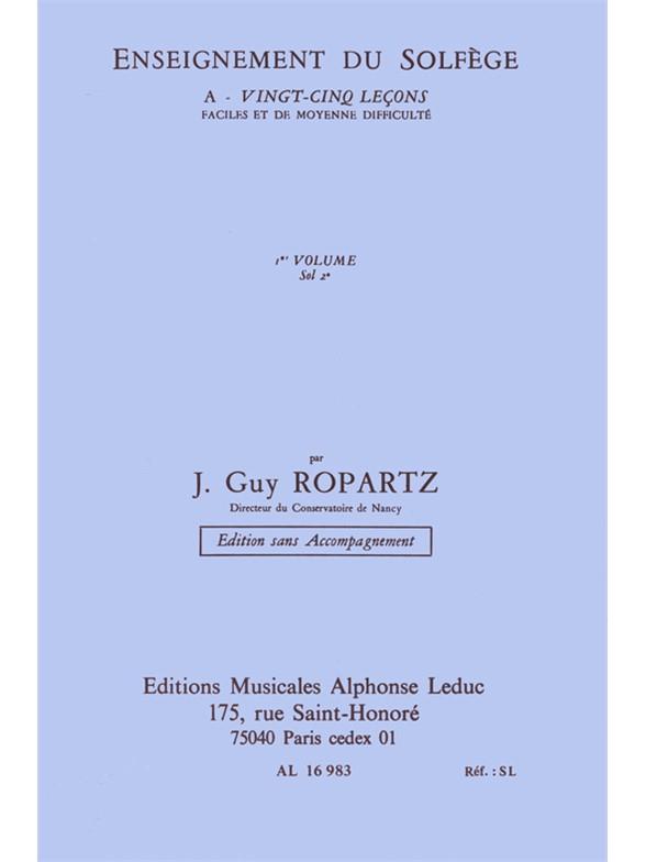 25 Leçons de solfège - Vol.1 (Sans accompagnement)