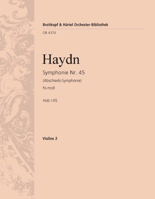 Symphony No.45 in F minor Hob I:45 (Violin 2)