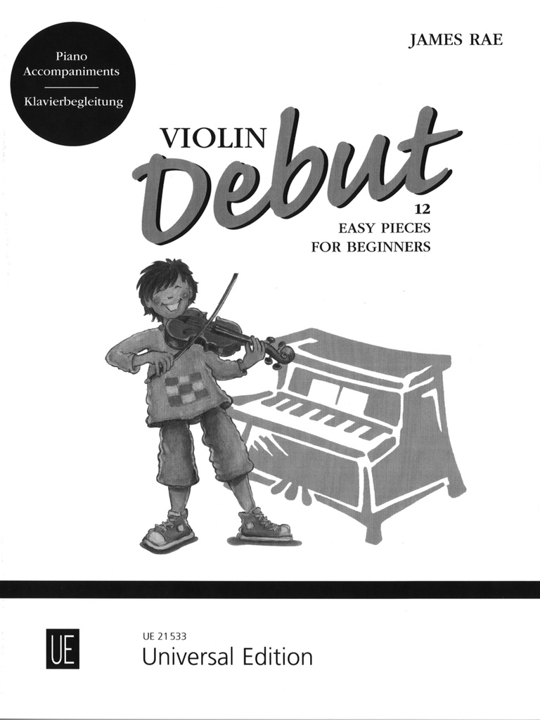 Violin debut (12 Easy pieces for beginners) (Piano accomp.)