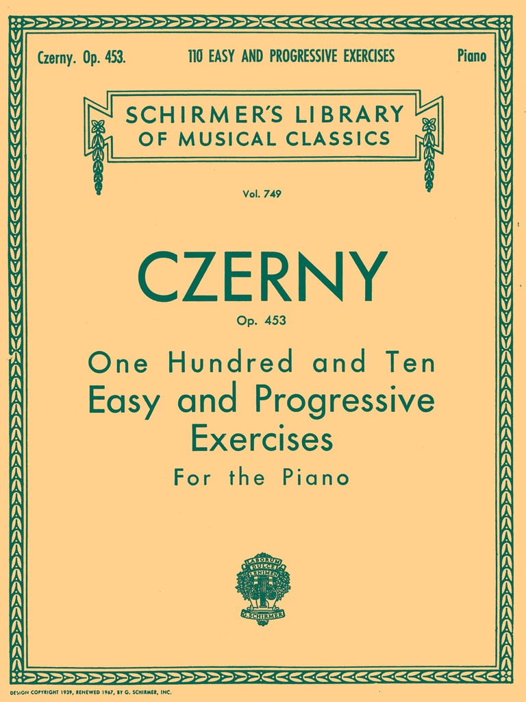 110 Easy and Progressive Exercises, Op.453