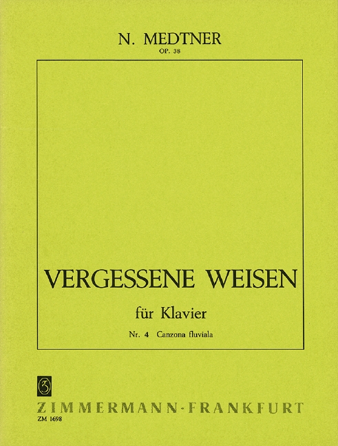 Vergessene Weisen, Op.38 - 4: Canzona fluviala