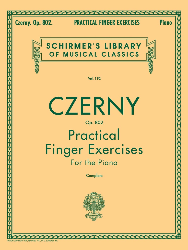 Practical Finger Exercices, Op.802