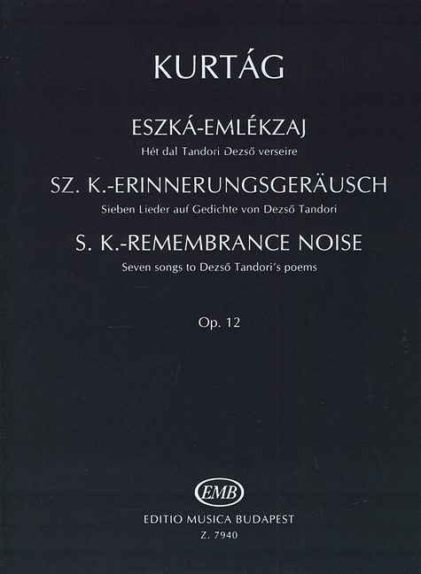 S. K. Erinnerungsgeräusch, Op.12 (Sieben Lieder)