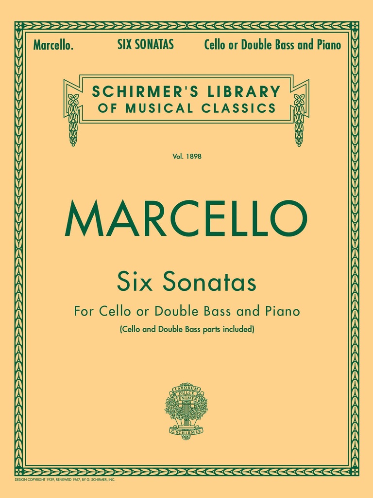 6 Sonatas for Cello or Double Bass and Piano