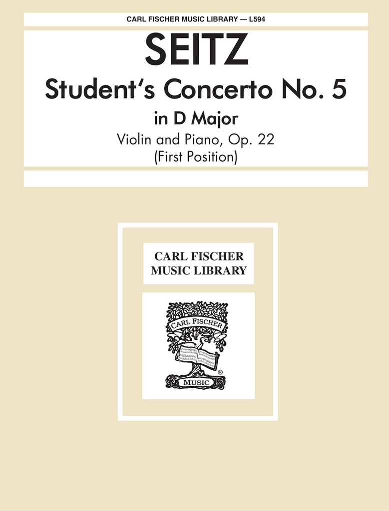 Student's concerto no.5 in D, Op.22