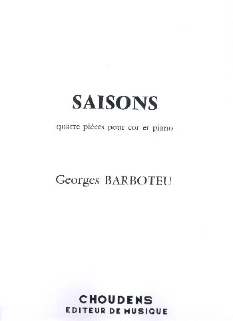 Saisons (Quatre pièces)